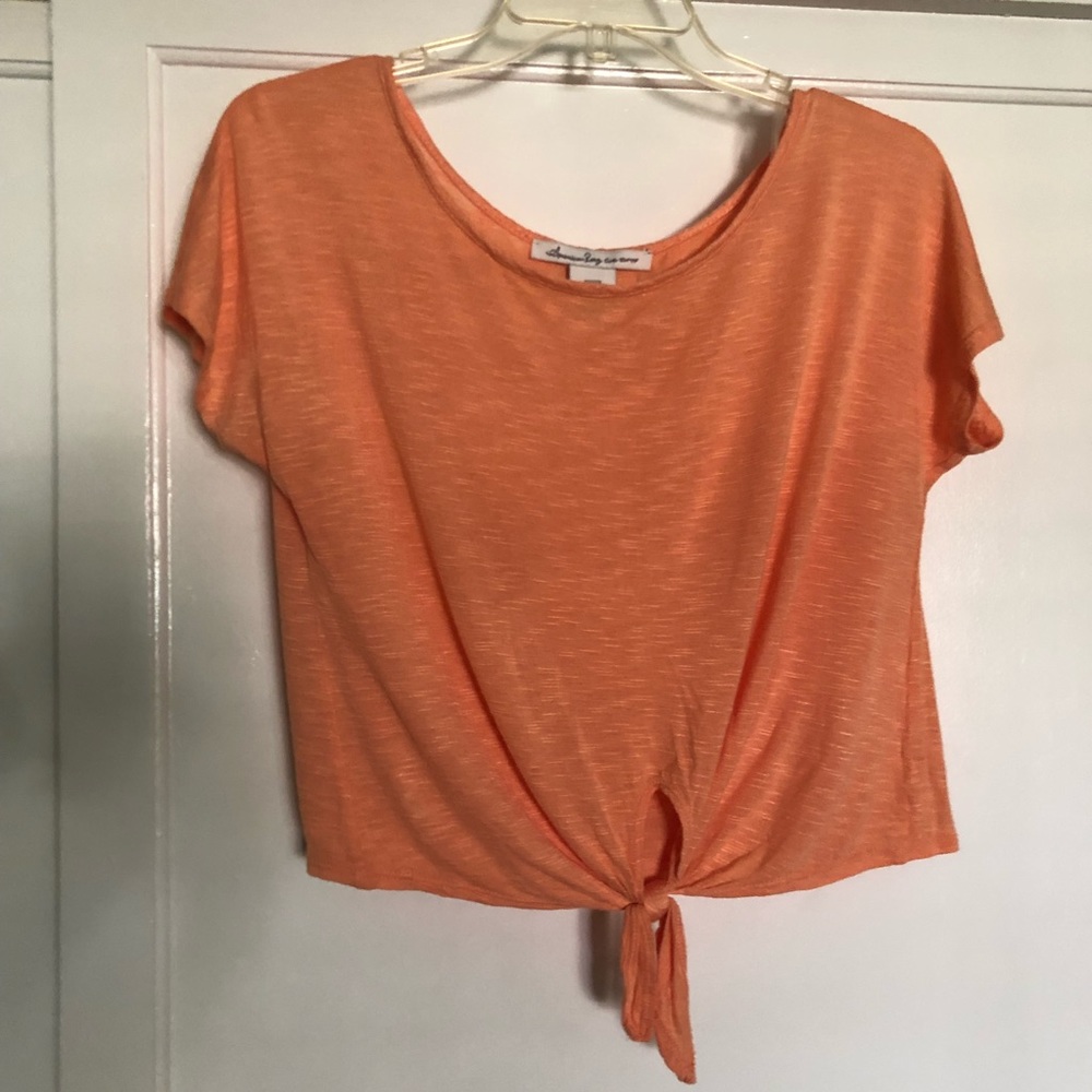 American Rag Orange Crop Top. Small
